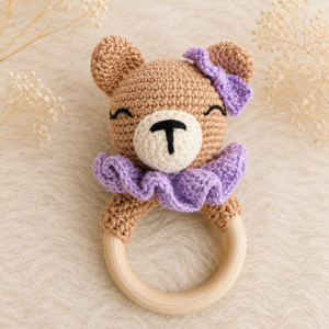 Hochet Ourson Personnalisable – Hochet de Dentition